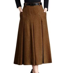 Tanming Long Faux Soft Suede Skirt Sz Sm Equestrian Western Southwestern Style